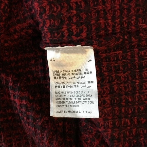 Style & Co red and black long sleeve sweater Large - Picture 2 of 13